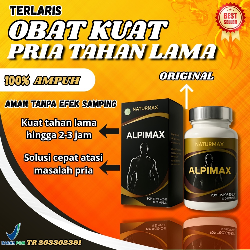 (ALPIMAX) OBAT KUAT PRIA TAHAN LAMA Stamina Pria Terbaik Tahan Lama Paling Ampuh 100% Original