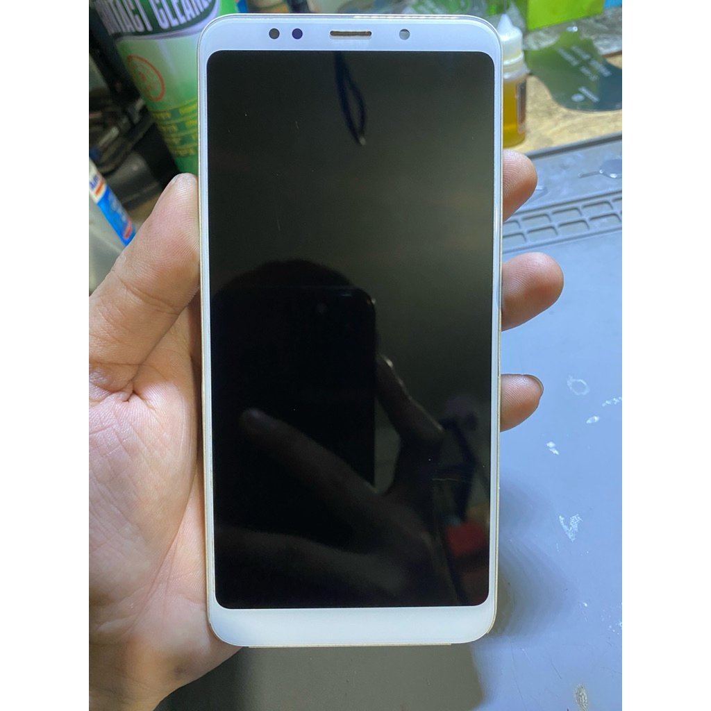 LCD + Frame Redmi 5 Plus (Putih) Ori Copotan Normal