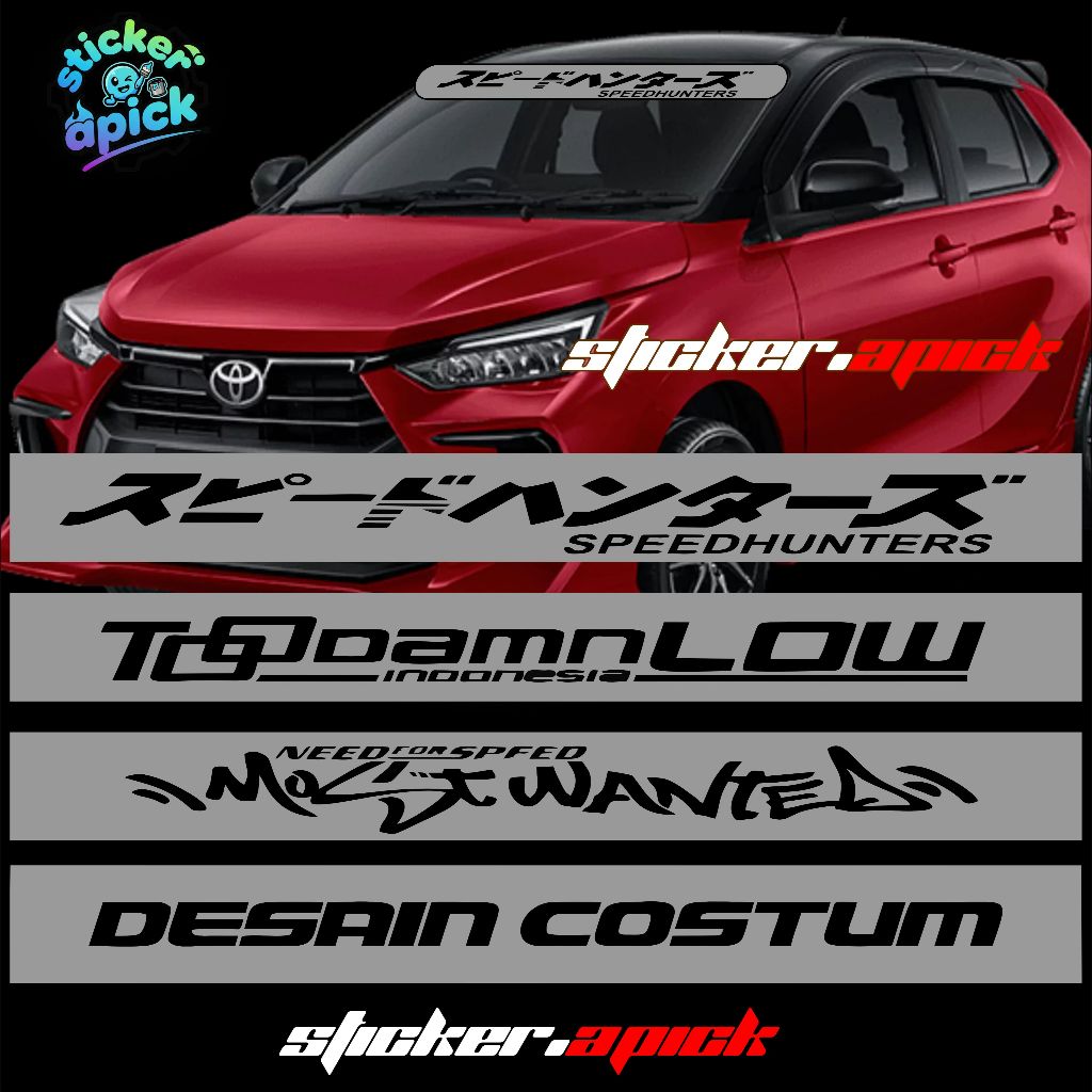 Stiker Kaca Mobil Stiker Kaca Mobil Depan (Bisa Costum dan Request ) bisa untuk segala mobil