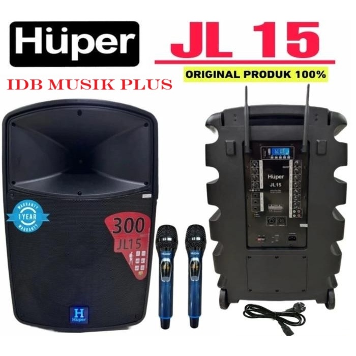 Speaker Portable 15" Huper JL15 JL 15 Original