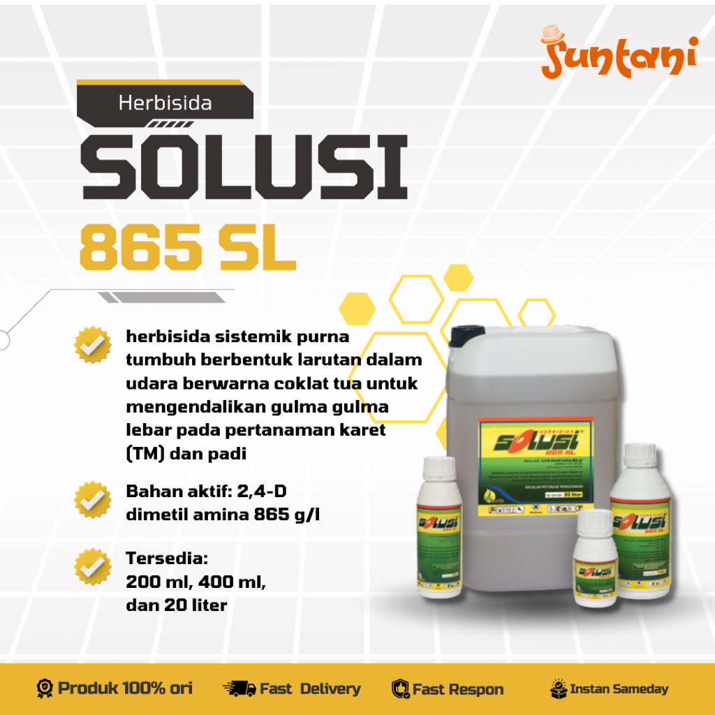HERBISIDA SOLUSI 865 SL 1 Liter