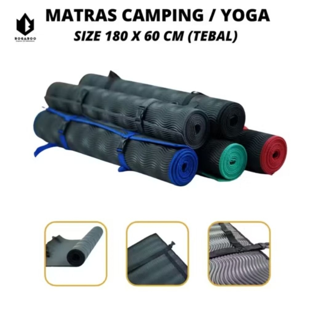 Matras Gunung - Matras Yoga - Matras Hiking - Matras Camping - Matras Tenda - Matras Tebal 3ML - Mat