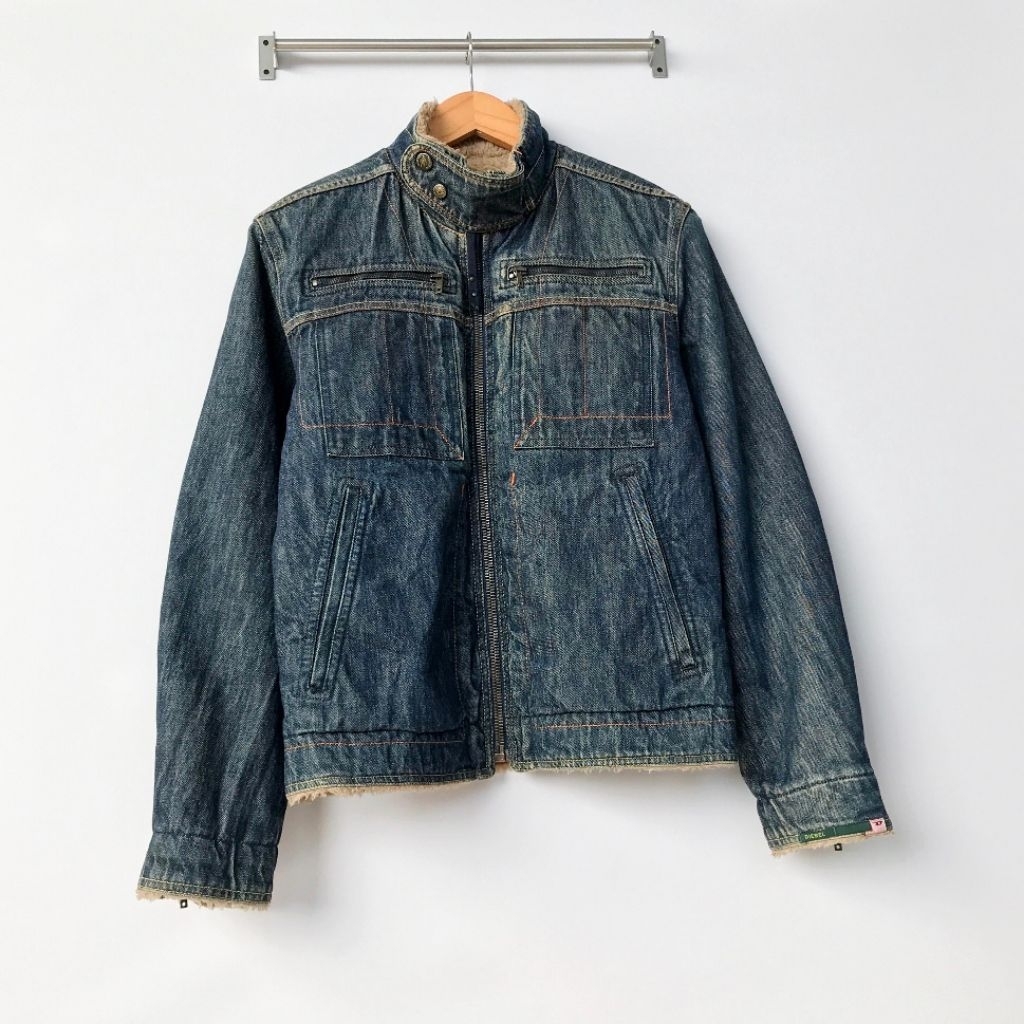 Jaket Denim DIESEL Sherpa