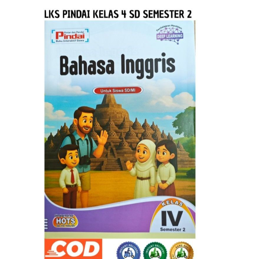 Lks Pindai Bahasa inggris Kelas 4 SD/MI Smt 2 Kurmer   Murah