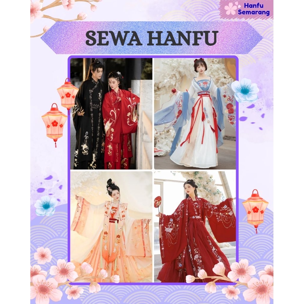 SPLIT-PAY Rental Sewa Hanfu Kimono Cheongsam Kostum Lolita
