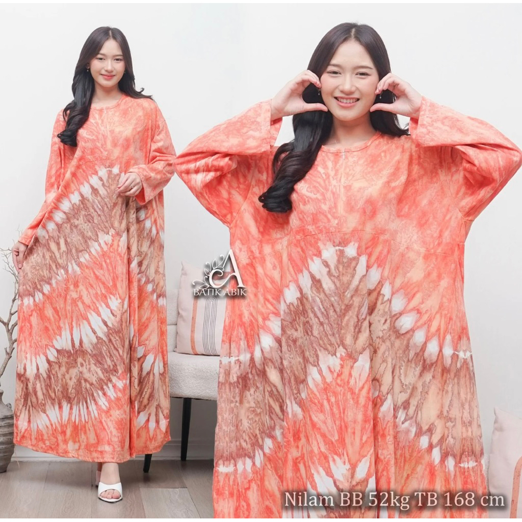 Abik Gamis Kaos Katun Super Jumbo Ld 140cm Termurah