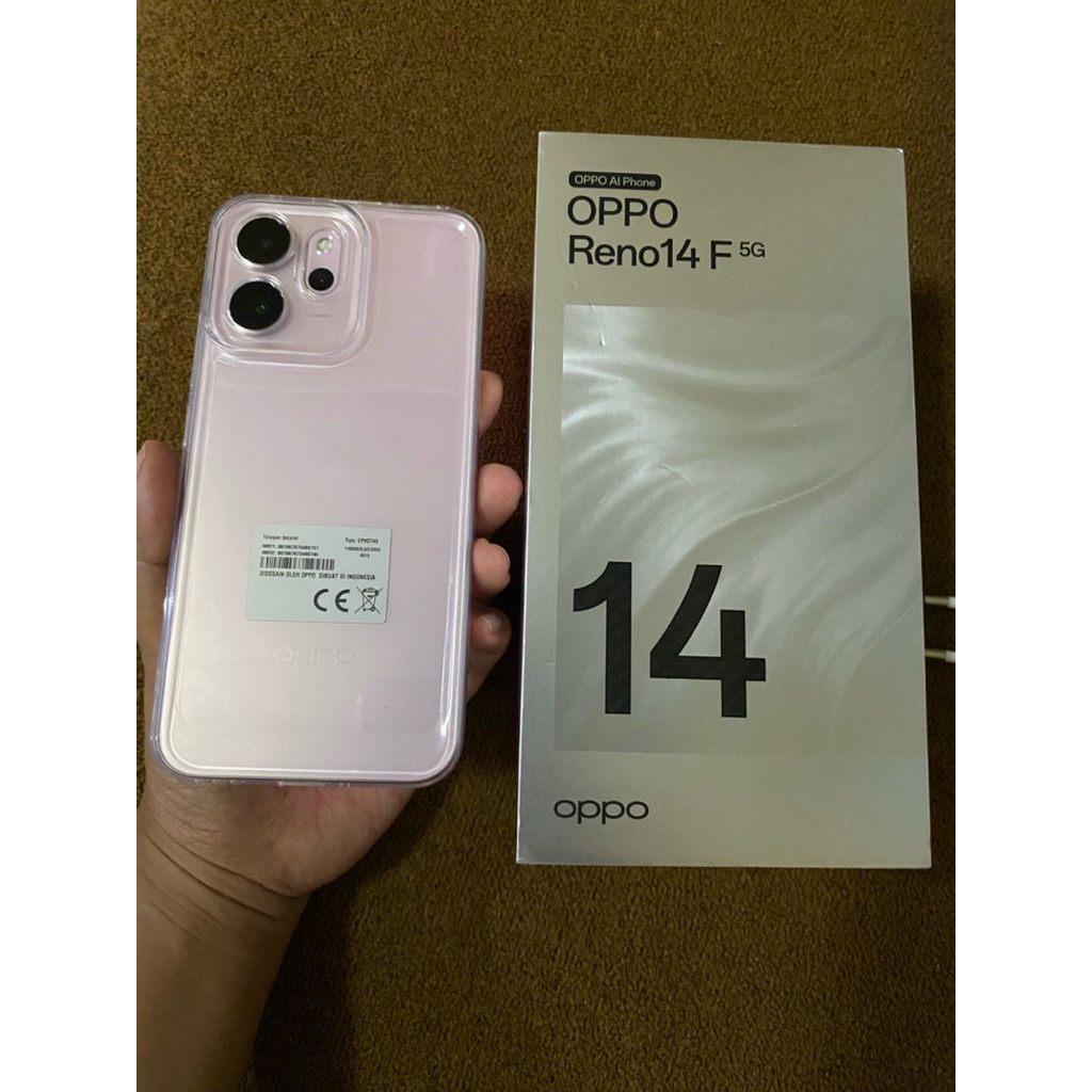 oppo reno 14f 8/256 pink BNOB
