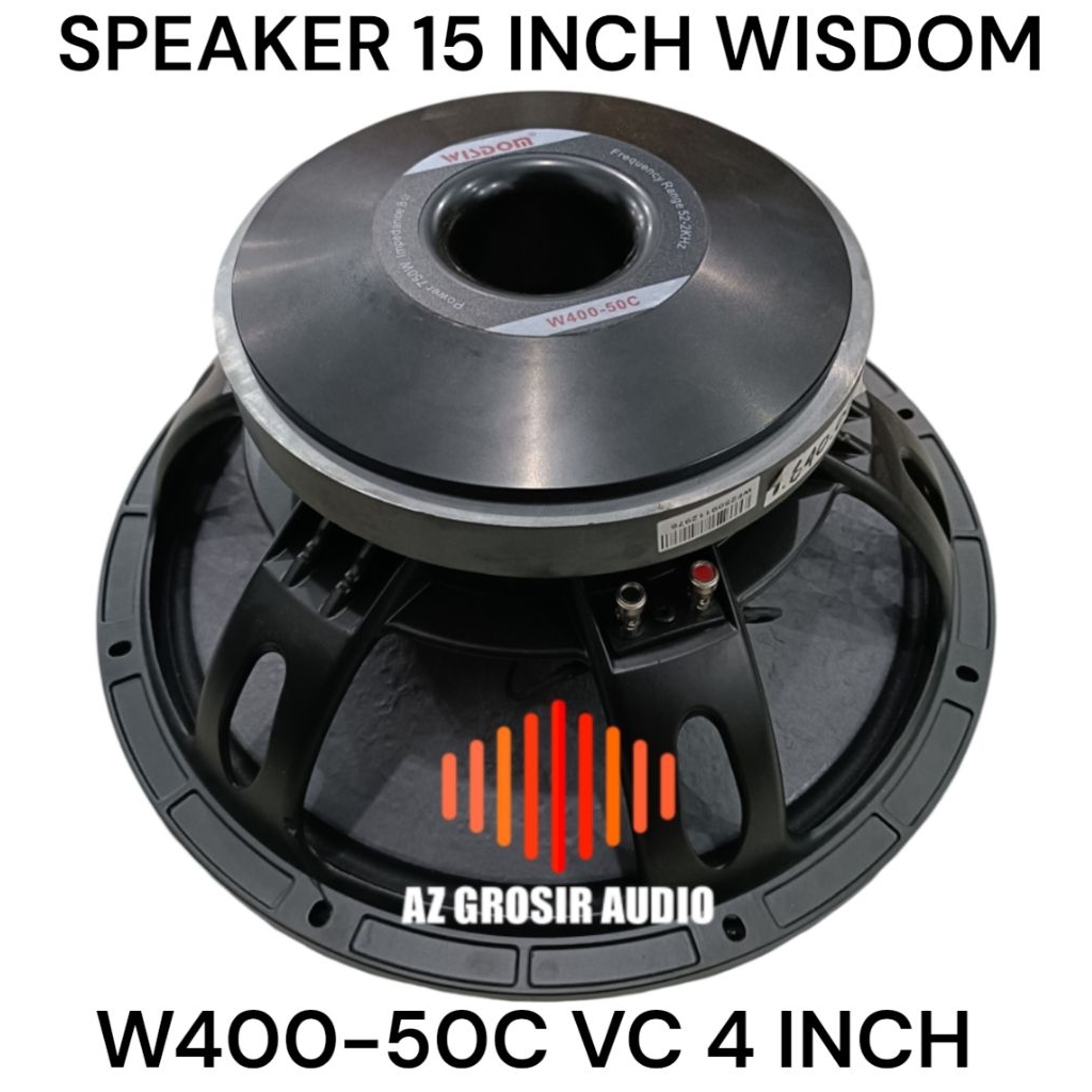 speaker 15 inch wisdom w400-50c speaker wisdom 15 in w40050c