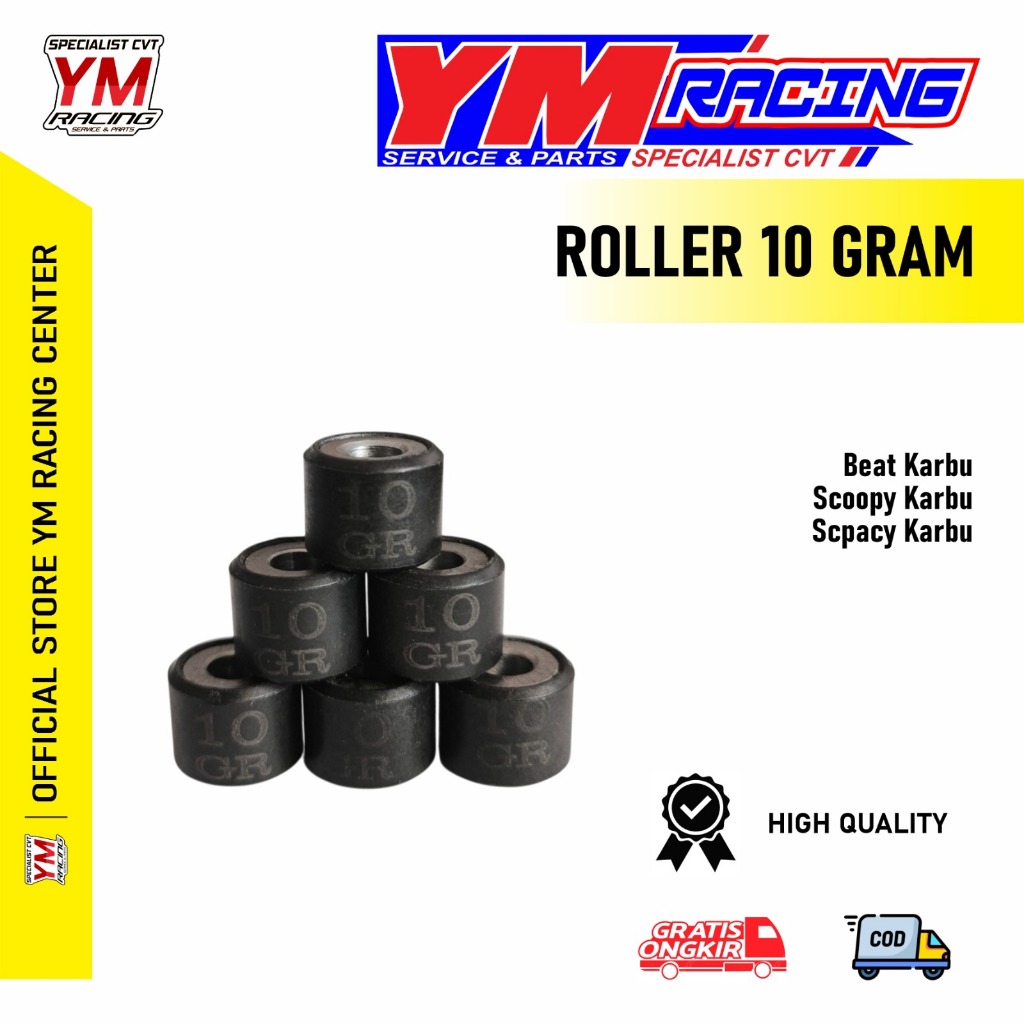 ROLLER BEAT KARBU 10 GRAM / ROLLER 10 G SCOOPY KARBU [ ROLLER SPACY KARBU 10GRAM ( HONDA ) KVY - ROL
