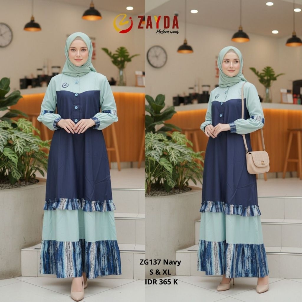 Ready Gamis Dewasa Zayda ZG137, Siap kirim