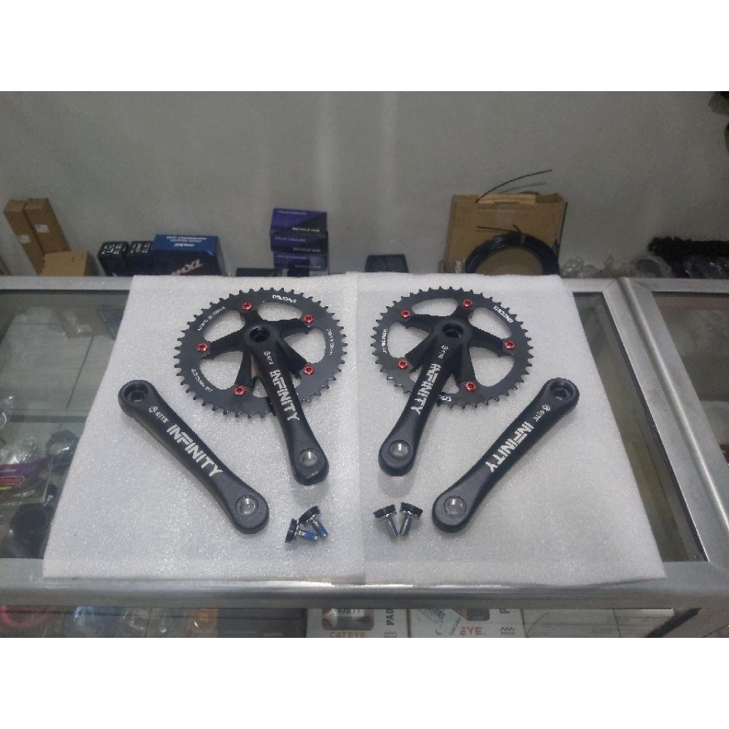 Crank syte Infinity BB Kotak Single Speed 46T - 44T Fixie Mtb Federal Minion Crankset