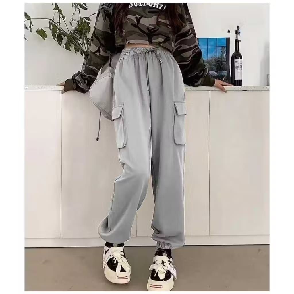 Celana Cargo Wanita Korea Style Cargo Pants Wanita Premium