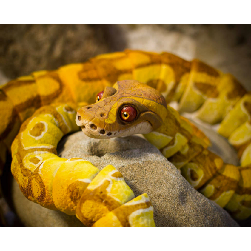 Ball Python Snake Articulated – Mainan Ular Fleksi Artikulasi