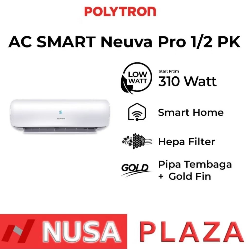 AC POLYTRON 1/2 PK WIFI SMART NEUVA PRO PAC-05VZSI (KHUSUS MEDAN)