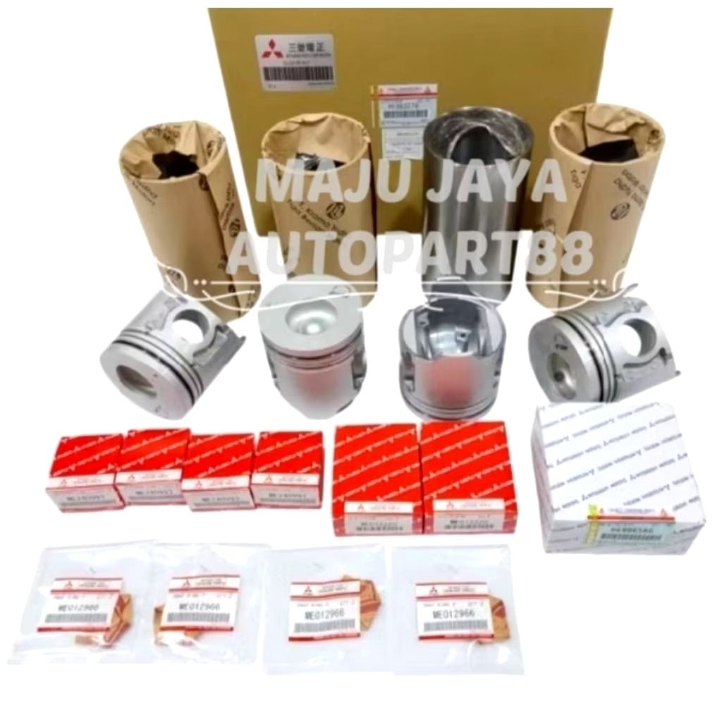 LINER KIT FURING PISTON RING MITSUBISHI PS 125 PS125 CANTER ASLI ORIGINAL GRESS BARU