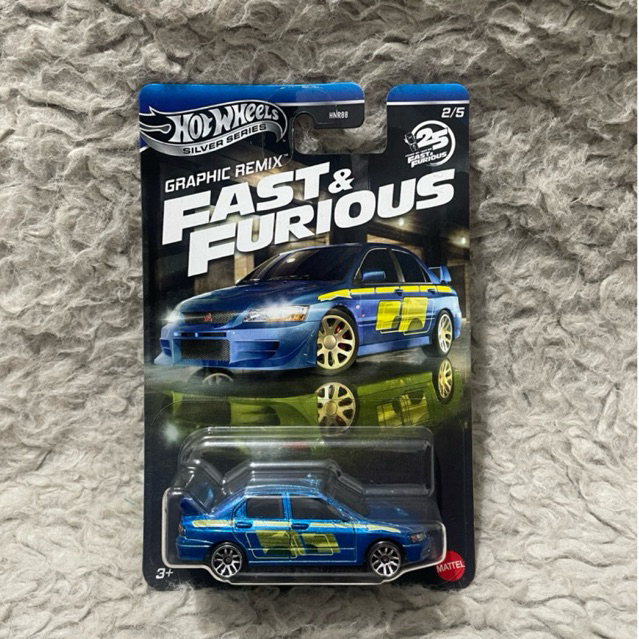Hot Wheels Fast and Furious Lancer Evolution VII Blue