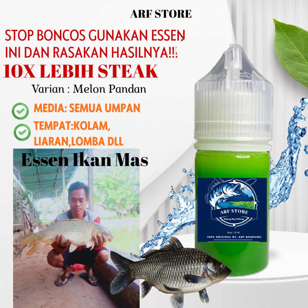 ARF Esen Ikan Mas Liaran Kolam Harian Esen Oplosan Khusus Mas Nilem Dijamin Gacor Galatama Babon