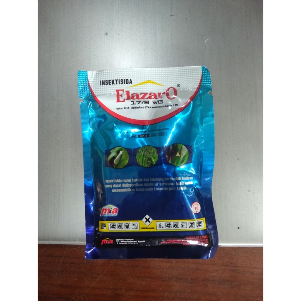 obat pertanian insektisida sundep,ulat,telur, elazaro 10g