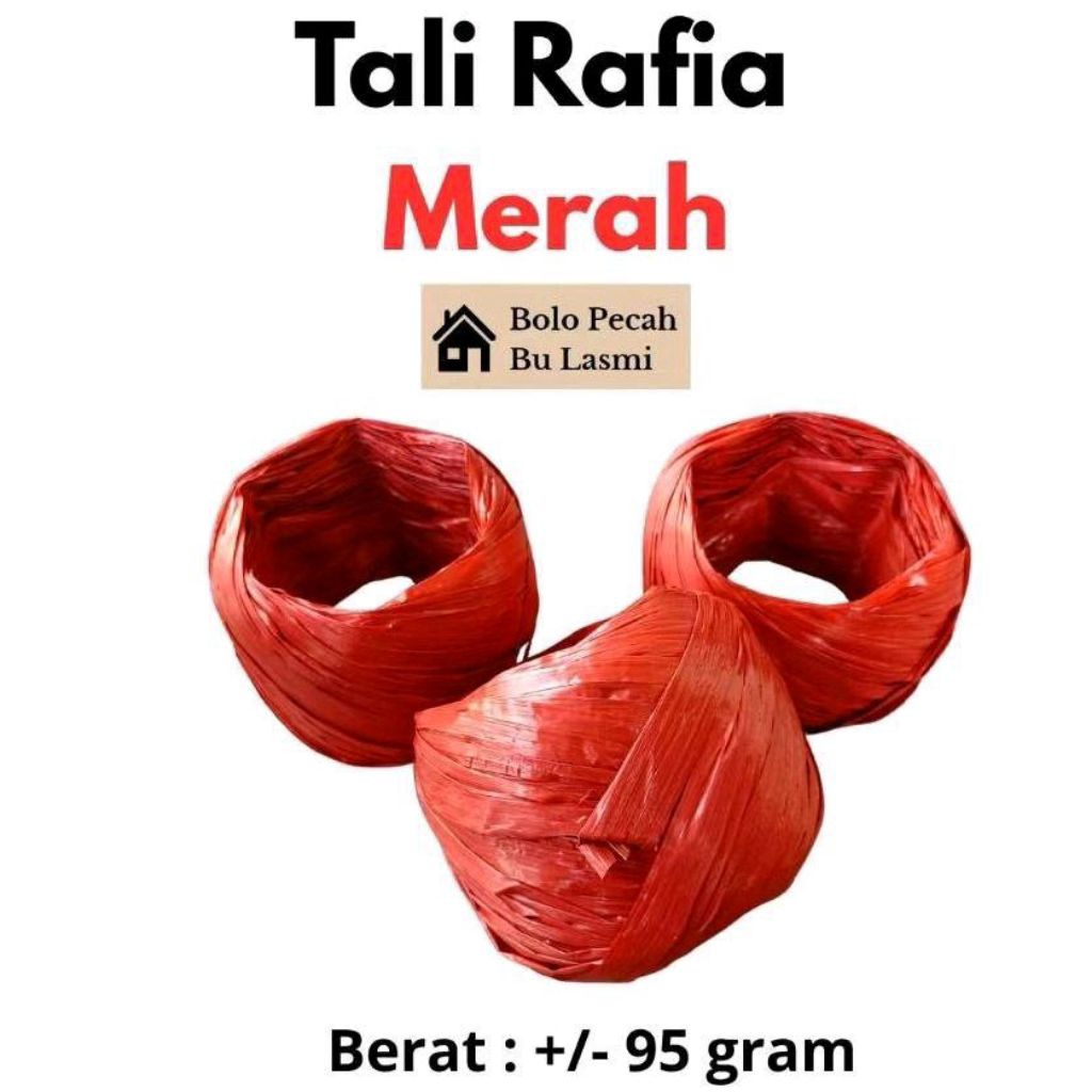 BL - (Rafia -/+ 1 Ons) Tali Rafia Kuat / Tali Rafia Plastik / Tali Rafia Murah / Tali Rafia
