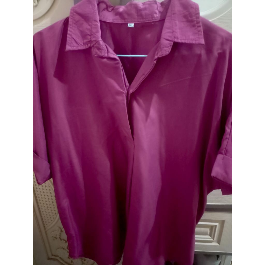 Harumi Kemeja Blouse Oversize Magenta