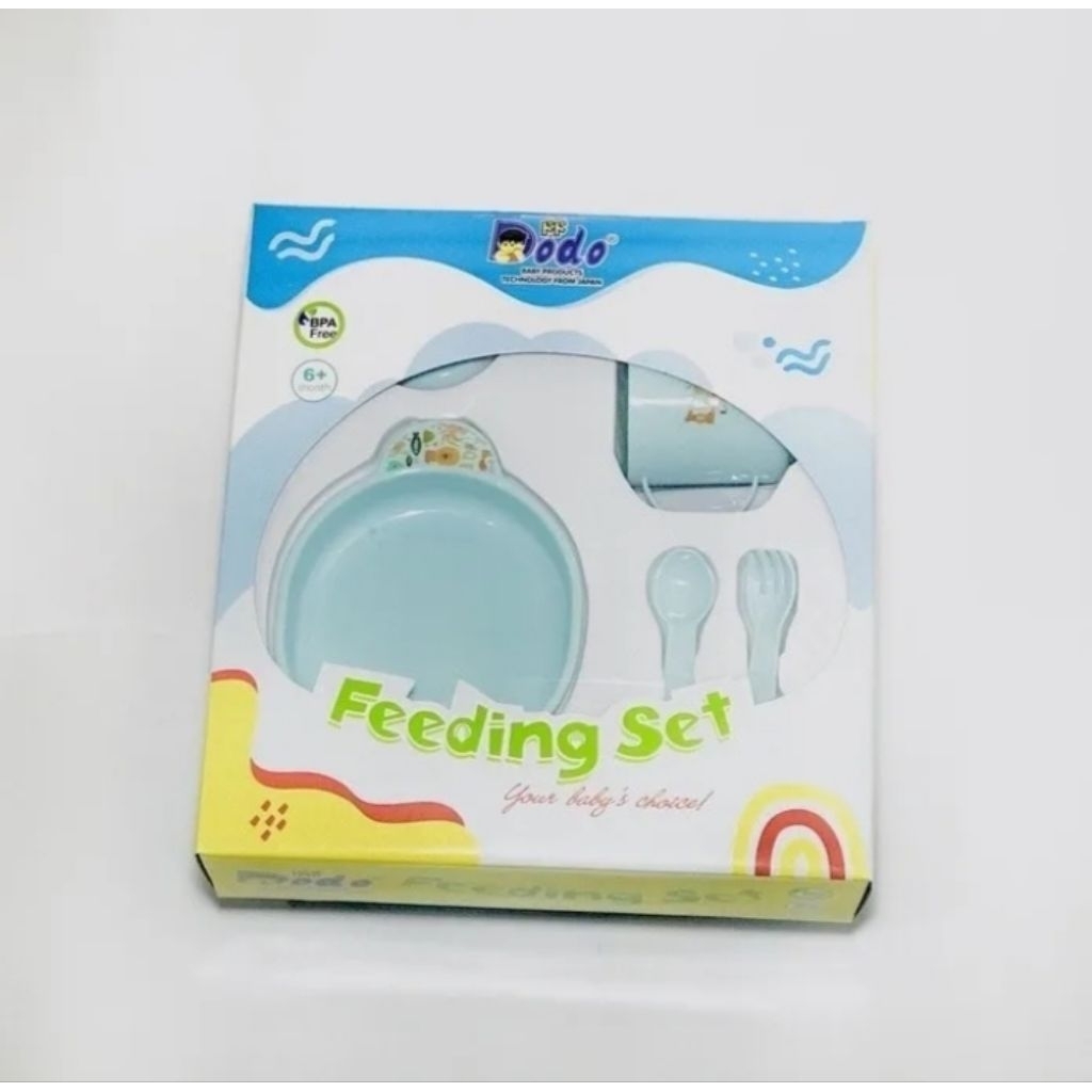 DODO FEEDING SET - SET TEMPAT MAKAN BAYI/KADO BAYI - PERLENGKAPAN MAKAN BAYI