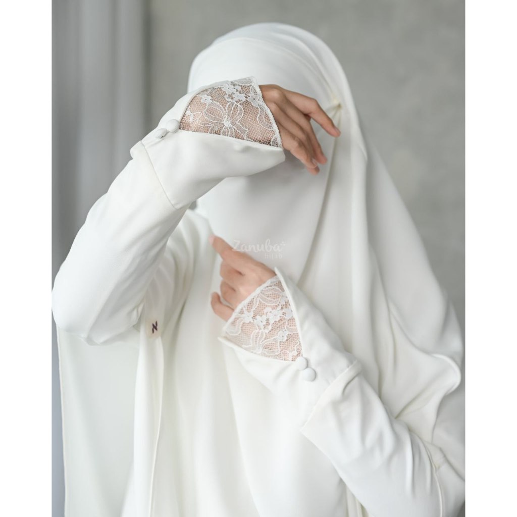 LUMINE LACE SET BY ZANUBA/ ABAYA SYARI LACE/ ABAYA LEBARAN BRUKAT/ ABAYA TERBARU KEKINIAN/ ABAYA FOR