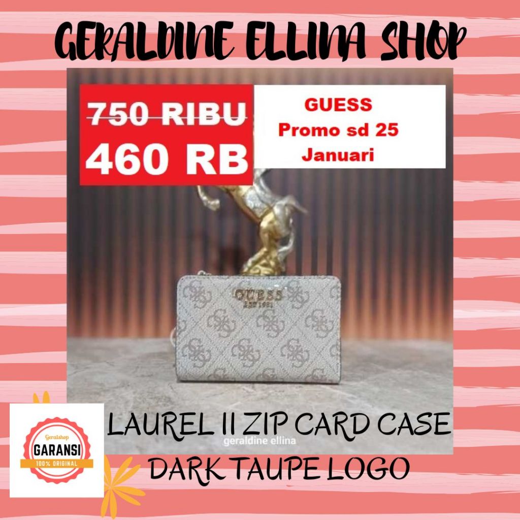 Dompet lipat wanita Guess 100% original sale seri LAUREL II