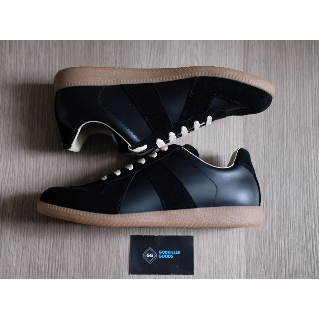 Maison Margiela GATS German Army Trainer Black Calfskin Gum Authentic GK