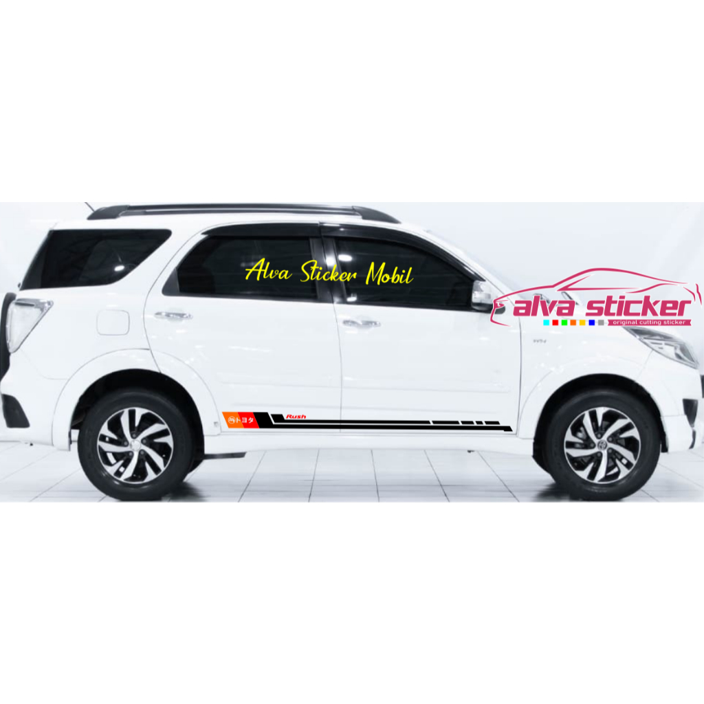 best sticker rush konde stiker list vinyl mobil toyota rush konde cutting stiker rush GEN 1