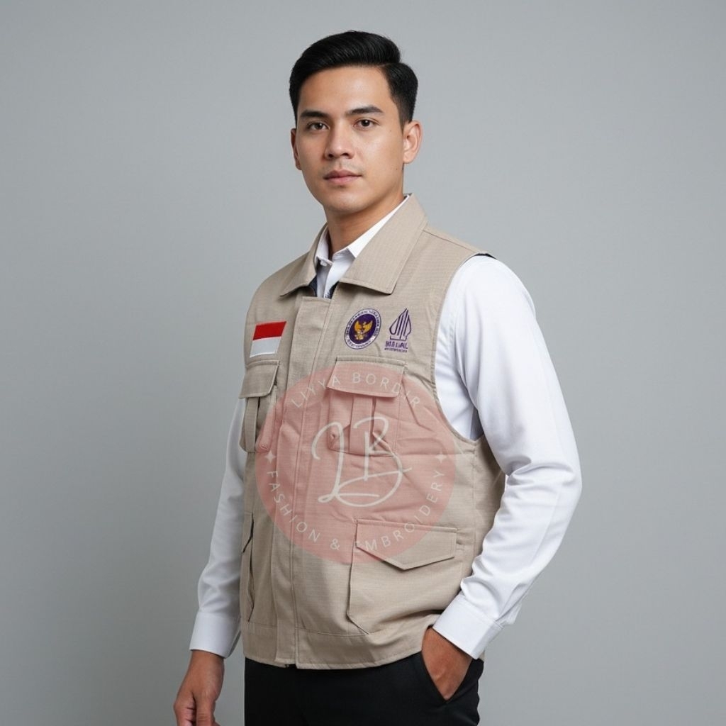 Rompi Halal Indonesia Rompi Kemenag  Rompi Pendamping Proses Produk Halal Bordir Komputer