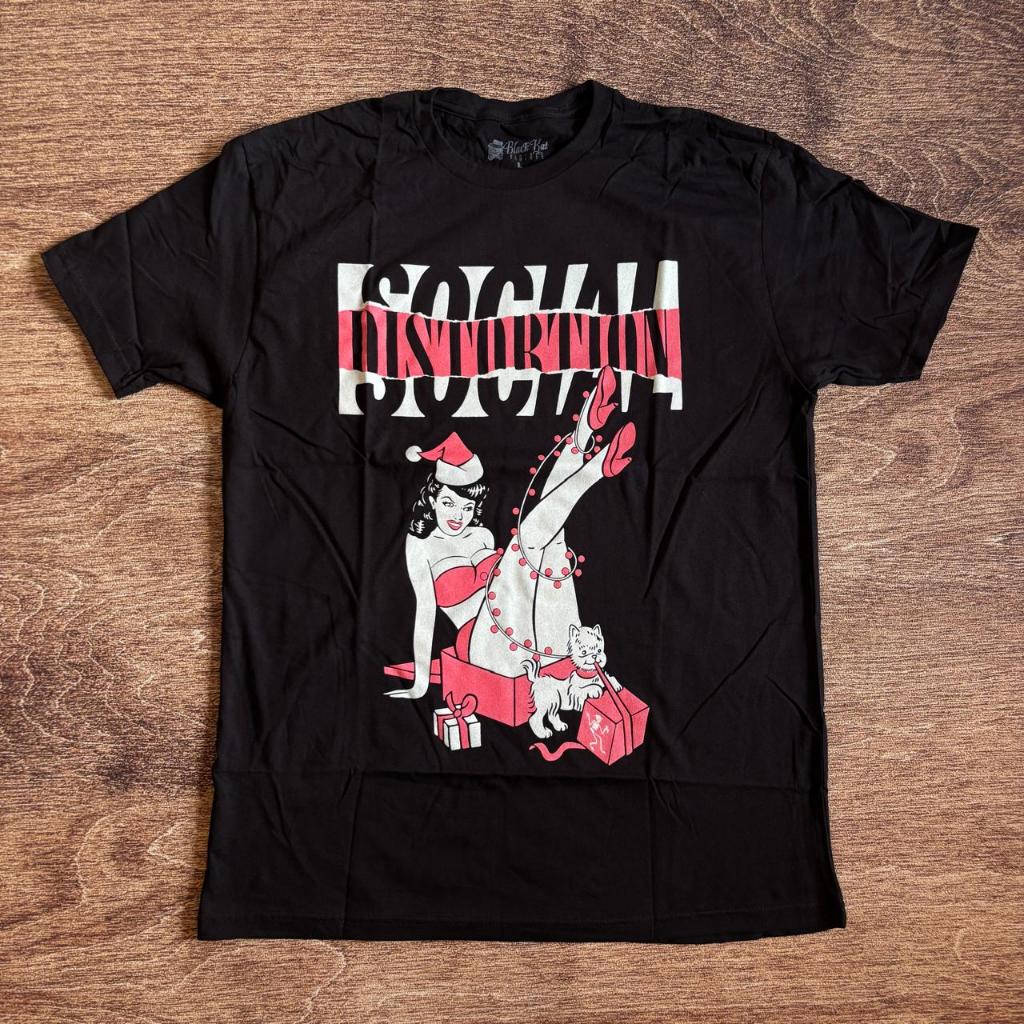 KAOS BAND OFFICIAL SOCIAL DISTORTION - TORN LOGO HOLIDAY PINUP ORIGINAL MERCHANDISE