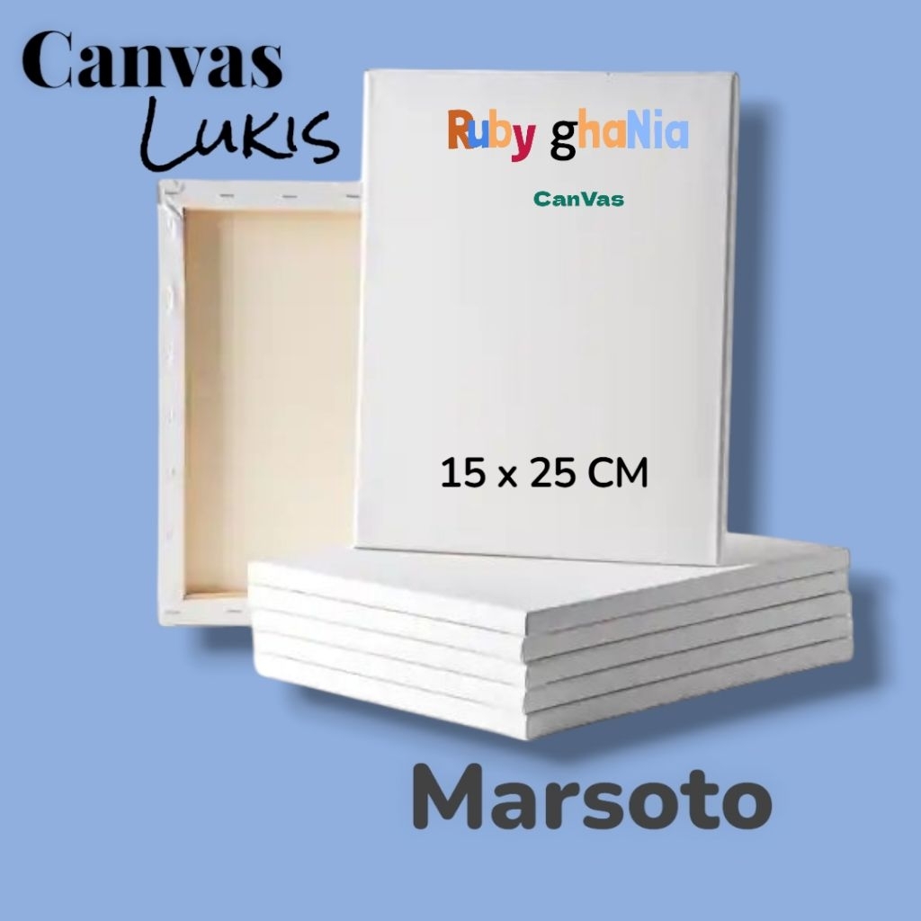 Kanvas lukis 15x25 cm/Kanvas 15x25/Kanvas marsoto Tebal