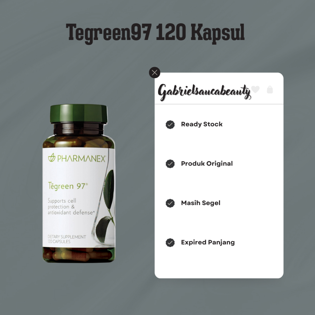 tegreen97 isi 120 kapsul teagreen teh hijau tegreen120 ED 06/27