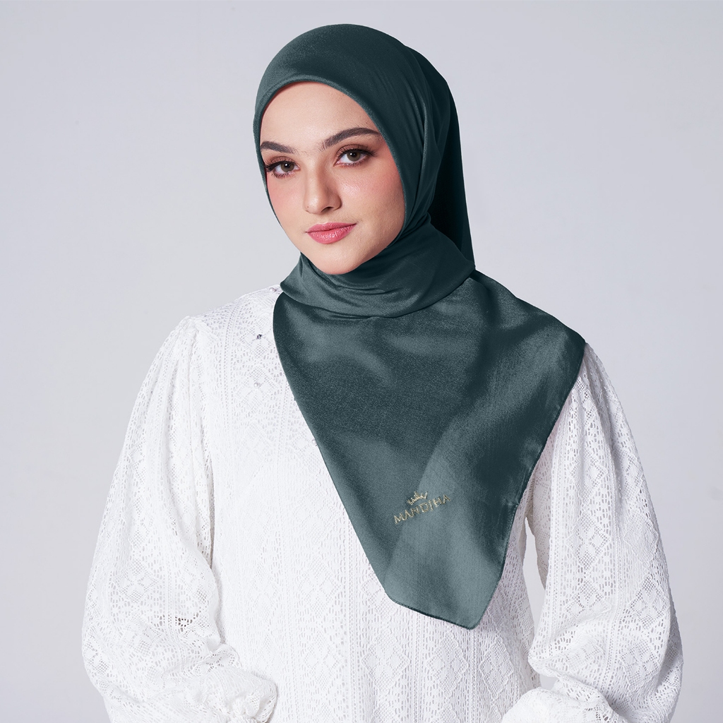 MANDJHA Essential Sea Moss 133 Scarf By IVAN GUNAWAN - Jilbab Hijab Segi Empat Polos ORIGINAL MANDJH
