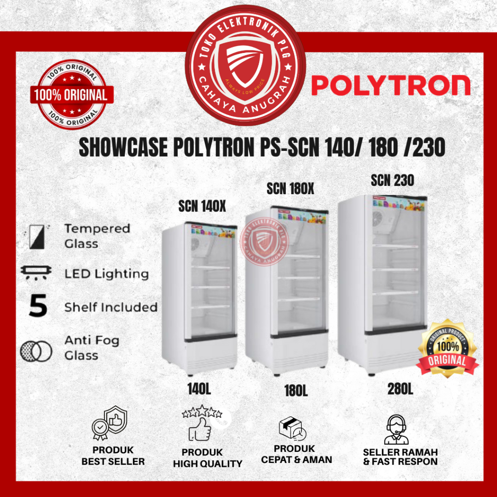Showcase Polytron - SCN140/SCN180/SCN230 Polytron Garansi
