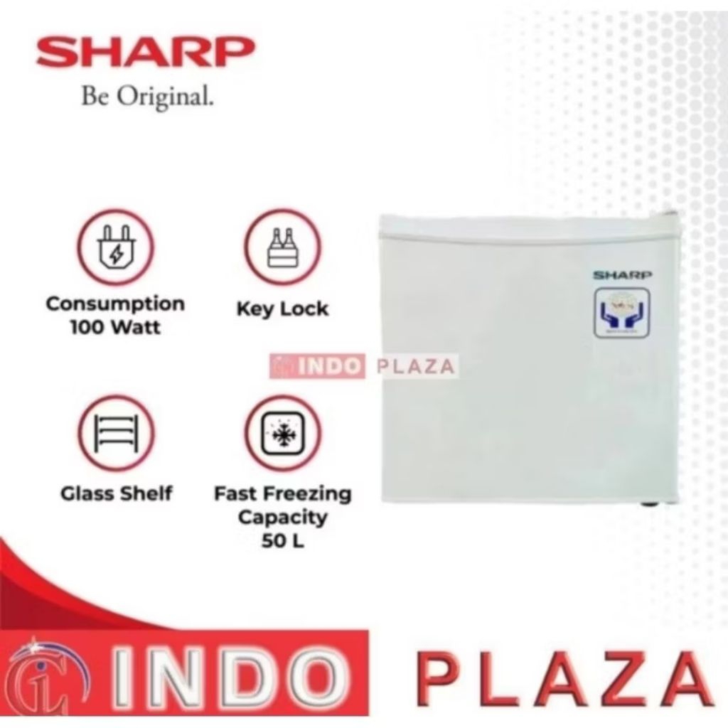 KULKAS SHARP MINI PORTABLE SJ-50MB-XW (LUAR MEDAN)