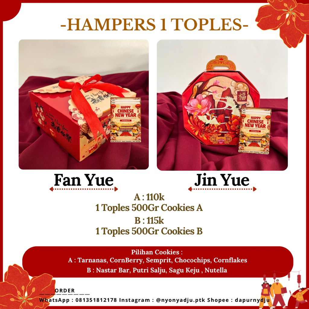 Hampers imlek 2026 : isi 1 toples | Cny Hampers | Parsel Imlek 2026 | Hampers imlek 2026