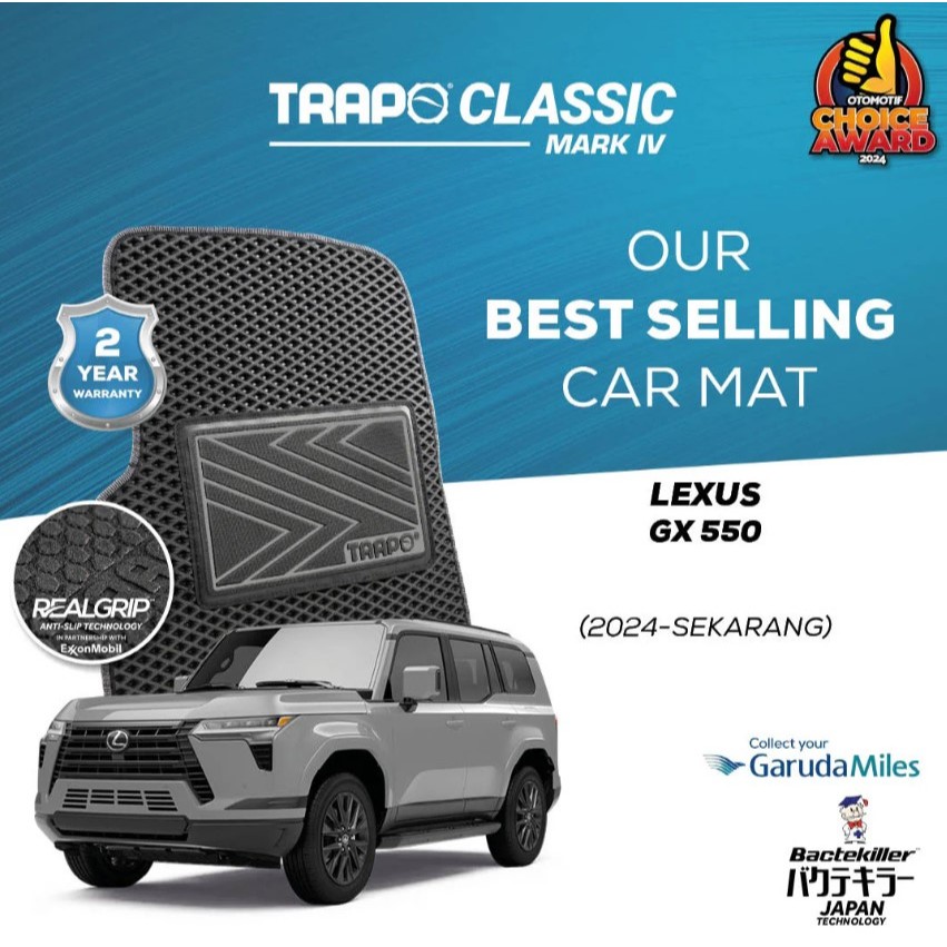 Trapo Karpet Mobil Classic Mark IV LEXUS GX 550 (2024-Sekarang)