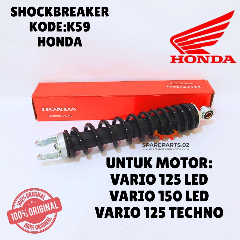 SHOCKBREAKER ORIGINAL HONDA KODE K59, SHOCKBREAKER VARIO 125 LED, SHOCKBREAKER VARIO 150 LED, SHOCKB