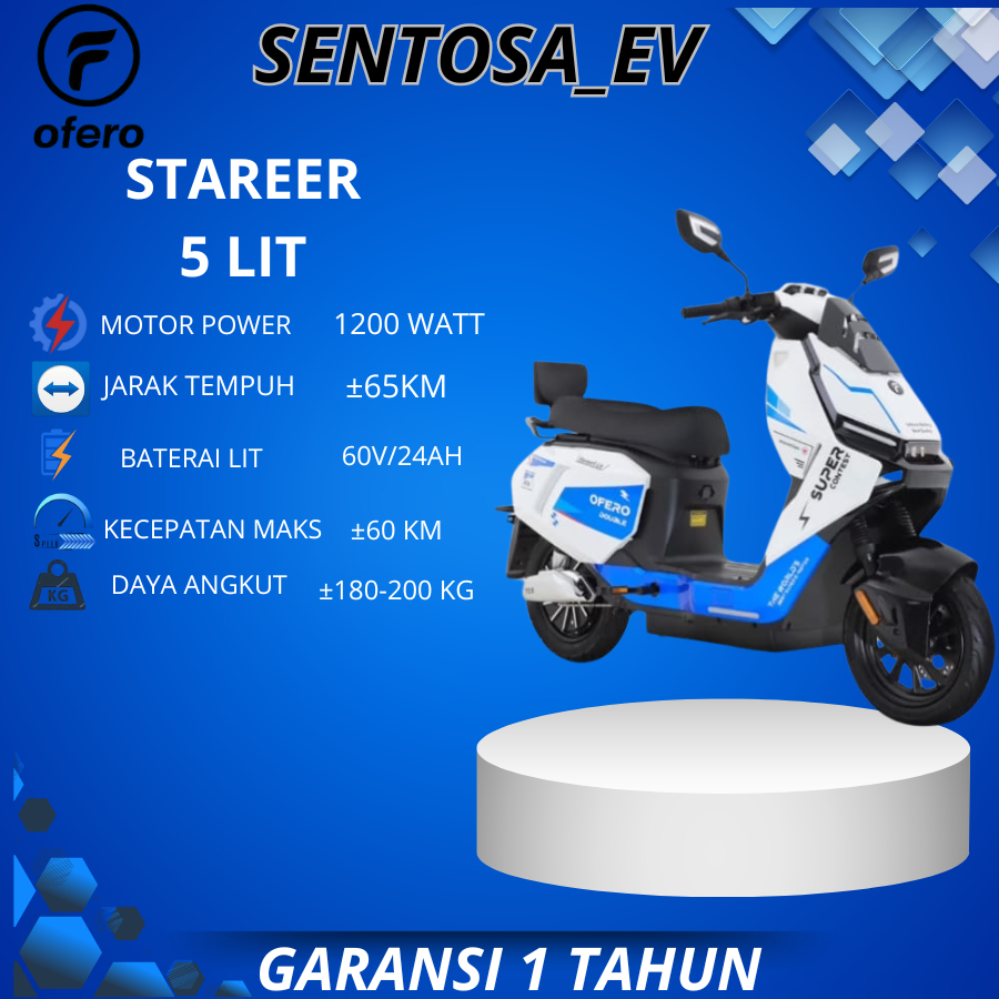TERBARU OFERO STAREER 5 LIT / OFERO STAREER 5 LITHIUM GARANSI RESMI ORIGINAL NEW PRODUCT OFERO