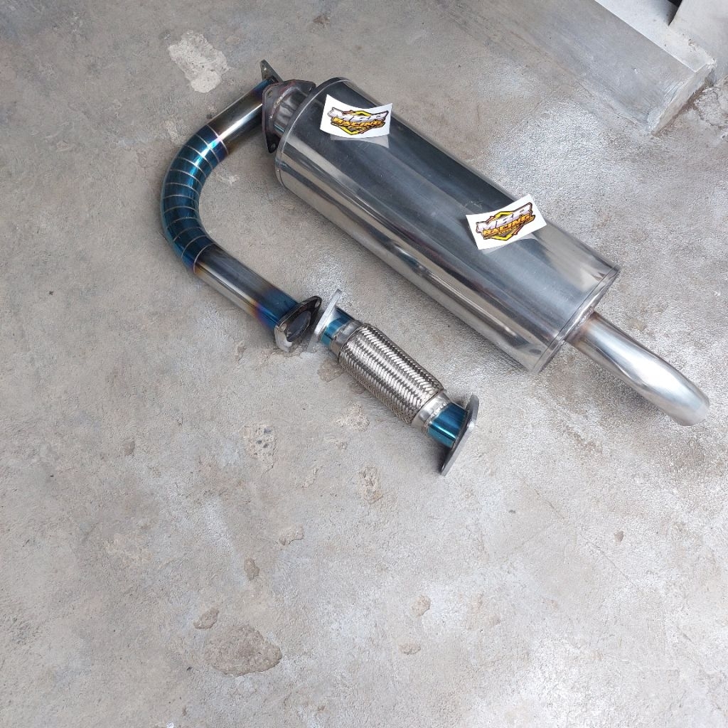 FULLSET KNALPOT TRUK CANTER EURO4 BAHAN STENLIS