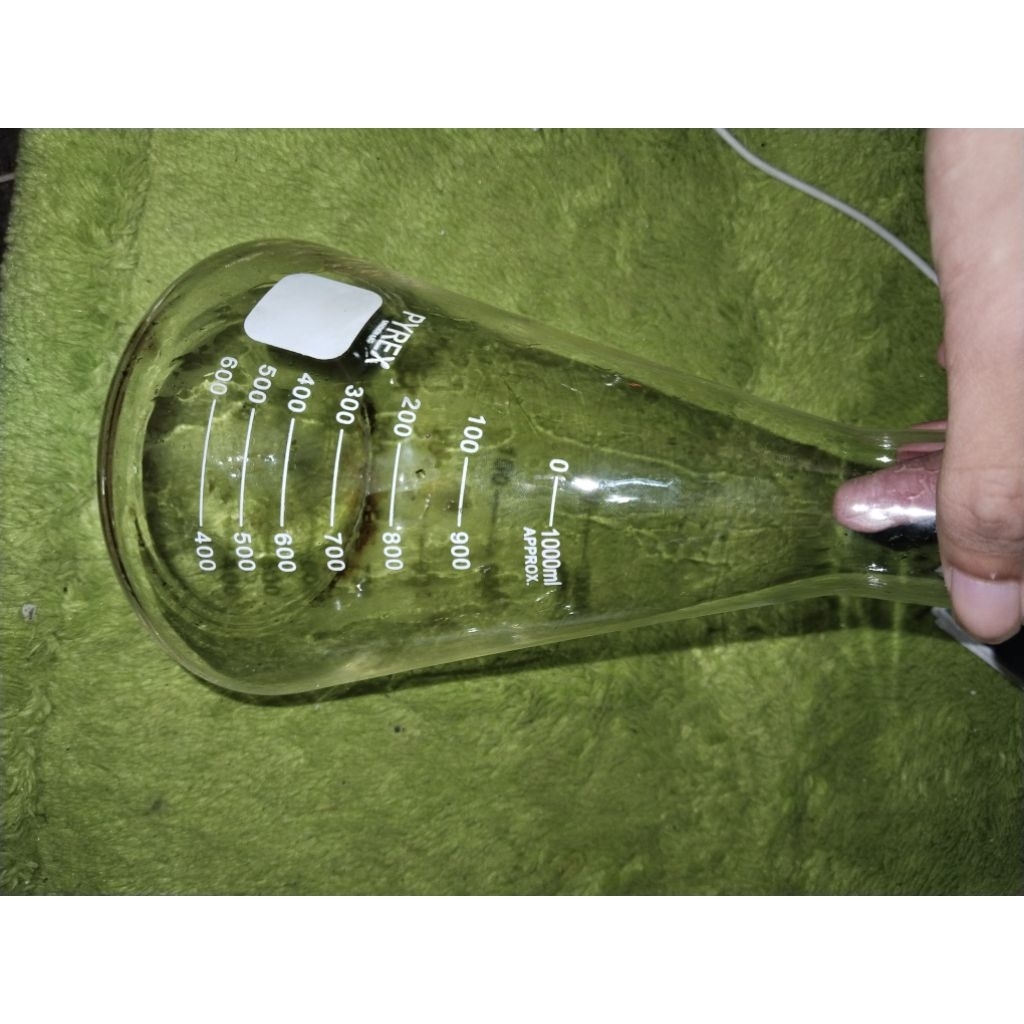 GELAS KIMIA PYREX ERLENMEYER 1000ML | ELECTRICAL HOTPLATE 600WATT