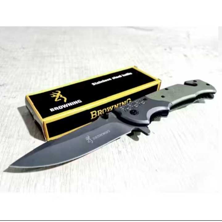 Pisau Lipat Survival Browning Tactical Knife Made In USA