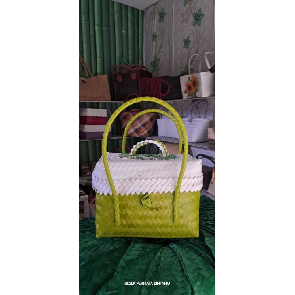Tas Anyaman/Box Anyaman Plastik bertutup