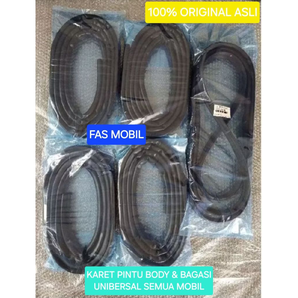 KARET PEREDAM SUARA PINTU SAMPING DAN BAGASI SEMUA MOBIL DAIHATSU XENIA R D X DELUX TOYOTA AVANZA E 