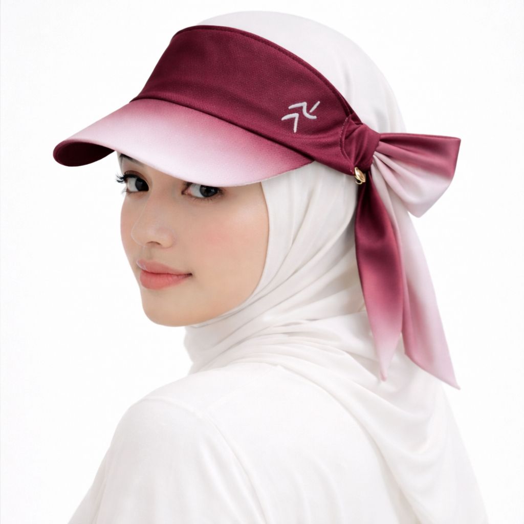 ONERO - Topi Hijab Wanita - Topi wanita korea style anti UV - Topi olahraga - Topi Senam - Tenis - R