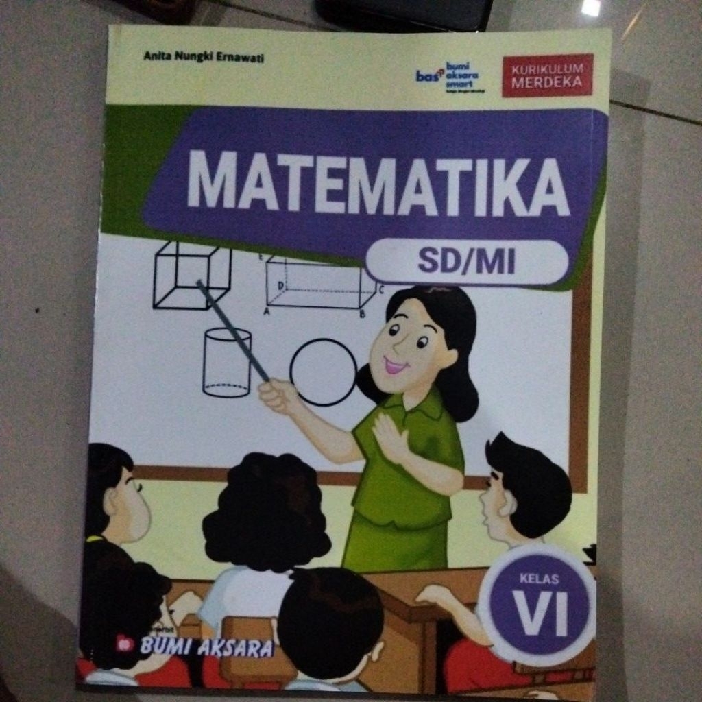 buku matematika kelas 6 SD bumi aksara kurikulum merdeka