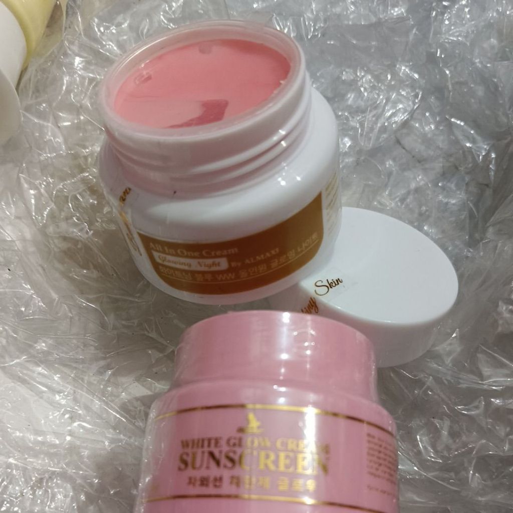 Salep pelicin pink al maxi glow + sunscreen al maxi glow kosmetik krim wajah Makeup Make Up skincare