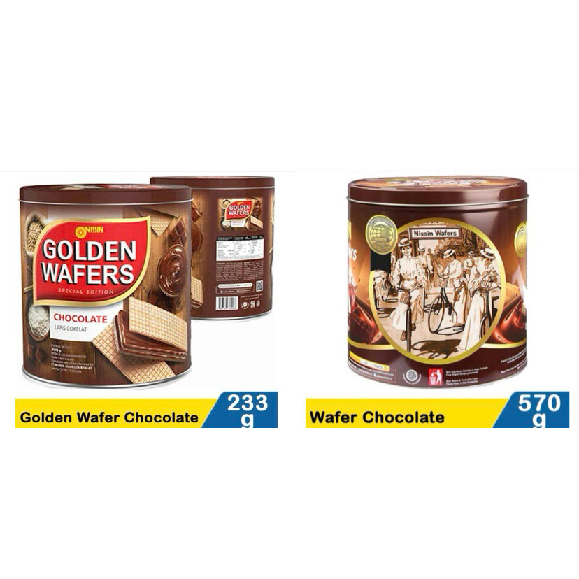 [isi 6] Nissin Wafer Kaleng 570g - Nissin Golden Kaleng Karton