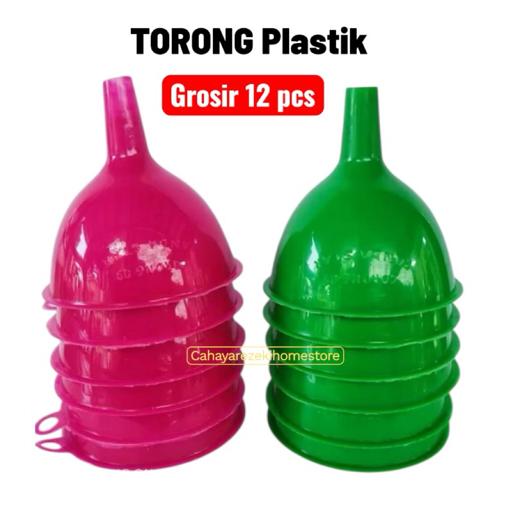 [ 12 pcs ] Corong Plastik - Torong Multifungsi, Aman, Mudah Digunakan